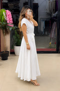 Aahana Pure Cotton Button Maxi Dress
