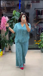 Designer Pure Linen Co-ord Set